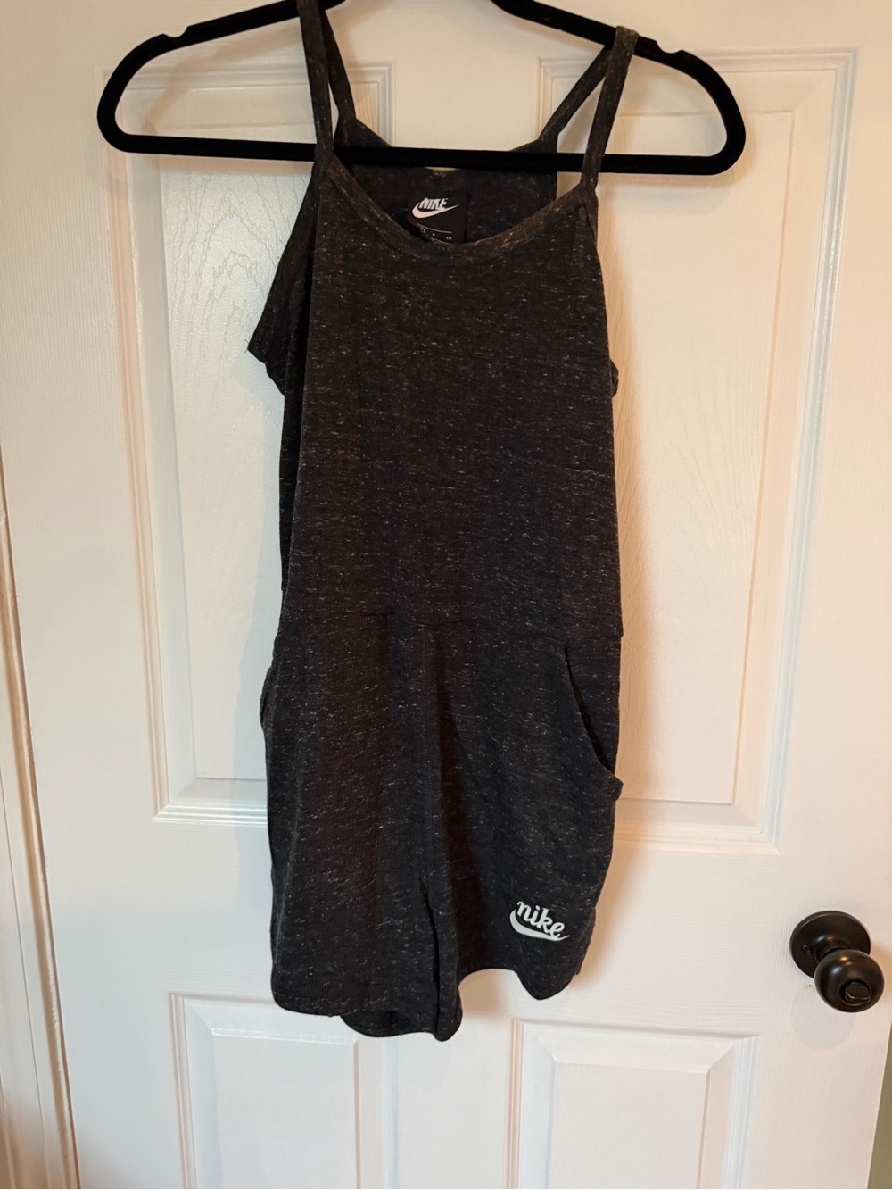 Nike Charcoal Gray Tank Romper Mini